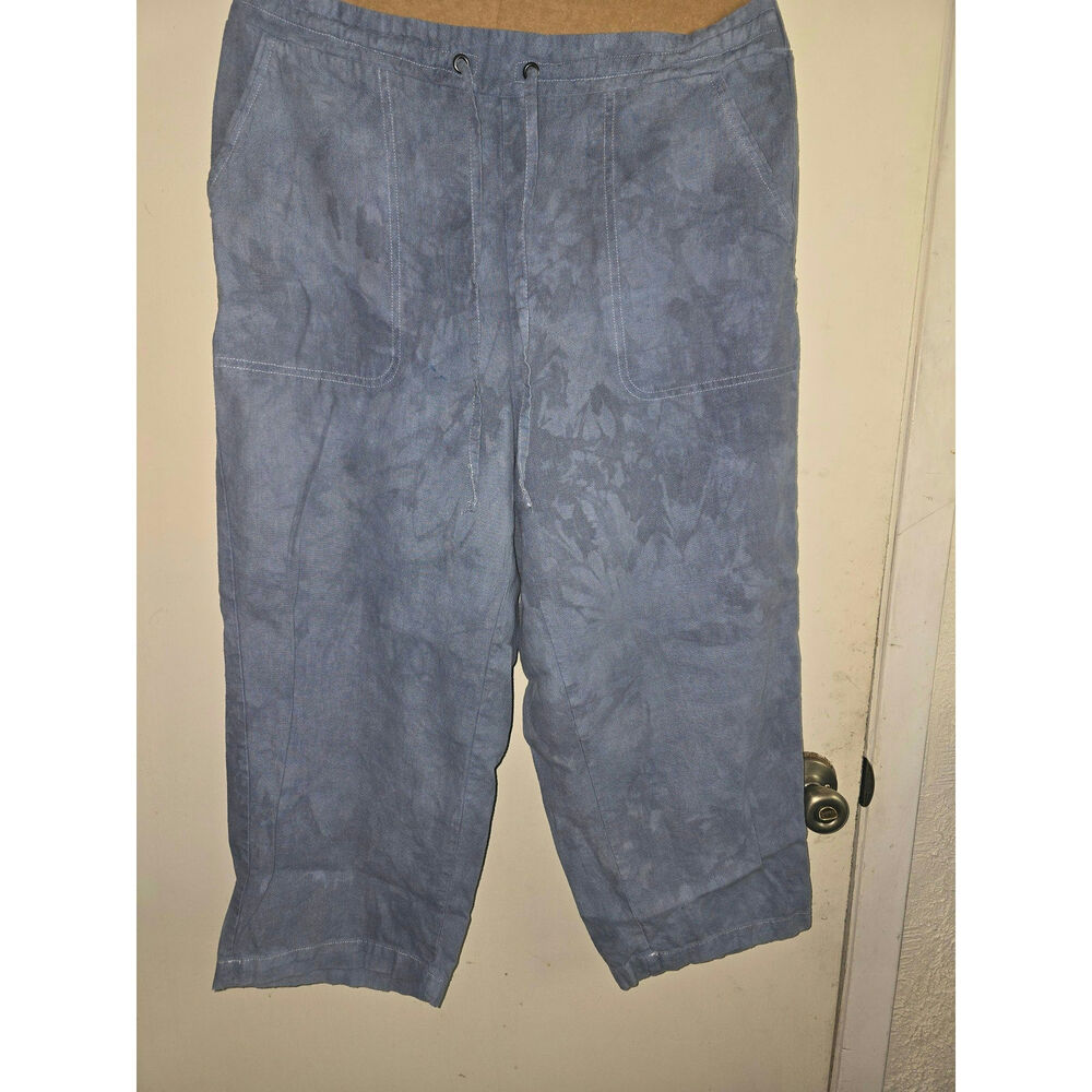 CYNTHIA ROWLEY DRAWSTRING PANT.SIZE 1X
MATERIAL LINEN/VISCOSE